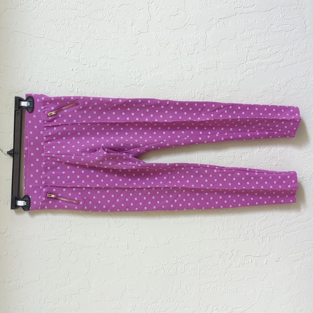 3/$20🌟 Cherokee Girls Pink Patterned Zipper Pockets Pants Size Large (10-12)